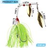 Spinner Baits Fishing Lures Bass Fishing Bait Hard Spinner Lure Multicolor Buzzbait Swimbait Jig Lure Spinnerbait for Bass Trout Salmon Pike Fishing 6/12pcs