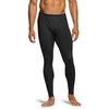 TSLA Men's Thermal Underwear Pants, Heated Warm Fleece Lined Long Johns Leggings, Winter Base Layer Bottoms, Thermal Fly-Front 2pack Black, Medium