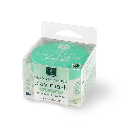 Earth Therapeutics Dead Sea Mineral Clay Mask - Charcoal & Tea Tree