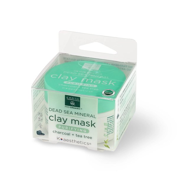 Earth Therapeutics Dead Sea Mineral Clay Mask - Charcoal & Tea Tree