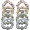 Sweet Floral Hair Scrunchies, UaiUya 8pcs Summer Floral Print Hair Ties Flowers Ponytail Holders Scrunchy for Women and Girls