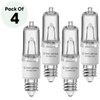 Sterl Lighting – JDE11 Bulb, 120v, 100W Halogen Candelabra Bulbs,T4 Mini Base JD E11 Bulb, 2700K Warm White, for Chandeliers, Candelabra, Ceiling Fan, Table Lamps, Cabinet Lighting. 4 Pack