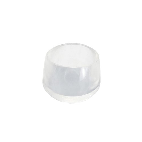 Shepherd Hardware 8612E Leg Tips 1-Inch Inside Diameter Rubber Chair Leg Caps, 24 Pack, Clear