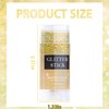 Body Glitter Stick, Singer Gold Concerts Glitter Gel, Pink Holographic Mermaid Sequins Chunky Glitter, Music Festival Rave Glitter Makeup for Body, Face, Hair and Lip, 0.56oz (Gold&Pink)