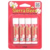 Organic Lip Balm by Sierra Bees - Moisturizing Balm for Chapped Lips - Featuring Sustainably Sourced Beeswax, Olive Oil, Sunflower Oil, & Vitamin E - Cruelty Free, Non-GMO - 4 Pack - Pomegranate