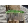 Small Green Sea Glass Hair Comb