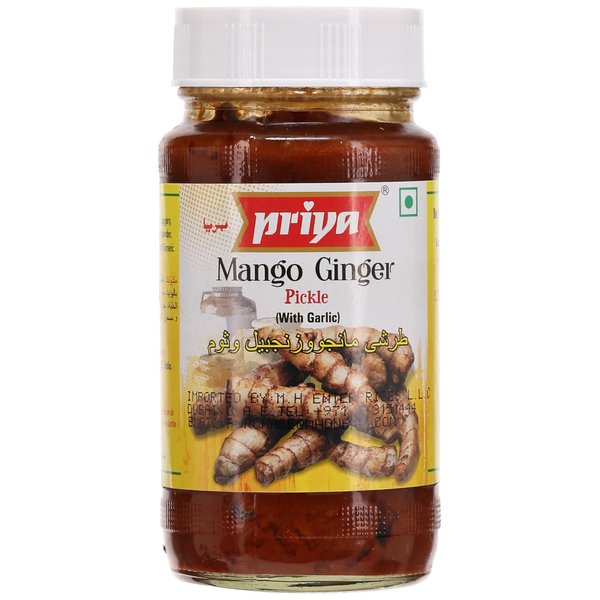 Priya, Mango Ginger (Curcuma Amada) Pickle, 300 Grams(gm)