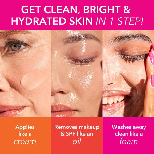 Dr Dennis Gross Vitamin C Lactic Creamy Cleansing Oil, Removes Makeup & SPF, 6 Fl Oz