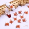 3D Butterfly Nail Charms - 100Pcs Colorful Resin Butterfly Nail Art Charms, Clear Butterfly Nail Art Supplies for Nails Jewelry Making DIY (Resin Butterfly)