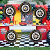 8 Pcs Wheel Tire Balloons 18 Inch Tire Balloons Race Car Birthday Party Decorations Foil Balloons Boy Racing Party Decorations