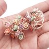 2 Mini Flower Hair Claw Clip Grip Metal Clamp Romantic Sweet Cute Women Girls Teens