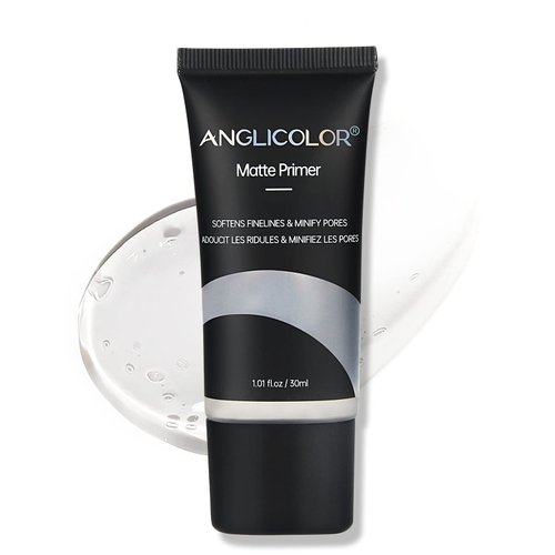 Anglicolor Matte Primer Face Foundation Primer Makeup Primer For All Skin Types,Long Lasting Hydrating Smoothing Isolated Moisturizing Oil Free Effect Make Up Base,Pore Minimizer (30ml)
