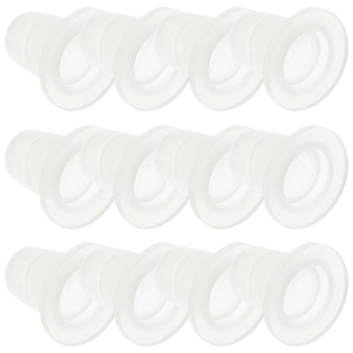 SUPVOX 200pcs Tattoo Ink Cup Disposable Silicone Pigment Caps U Shaped Tattooing Makeup Supplies(Small Size)