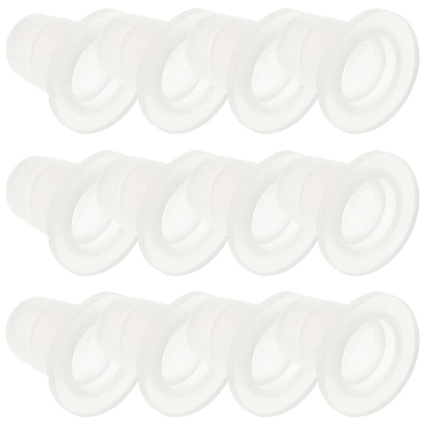 SUPVOX 200pcs Tattoo Ink Cup Disposable Silicone Pigment Caps U Shaped Tattooing Makeup Supplies(Small Size)