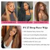 Highlight Ombre Deep Wave Lace Front Wigs Human Hair 13X4 HD Ombre Lace Front Wigs 180% Density Lace Frontal Wigs HD Lace Frontal Wigs Colored Honey Blonde 30lnch Glueless Pre Plucked with Baby Hair