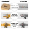 FivePears Forstner Drill Bit 3/8 inch Shank, 1-5/8 inch Cutting Diameter, Carbide Tipped Wood Hole Saw Auger Opener, Hole Opener Hinge Hole Cutter for Woodworking, Plastic, Plywood Products