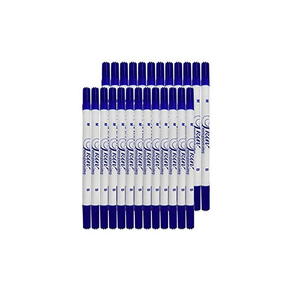 Skin Companion Twin Tip Marker For Piercing And Tattoo On Skin (Pack of 5, Blue)