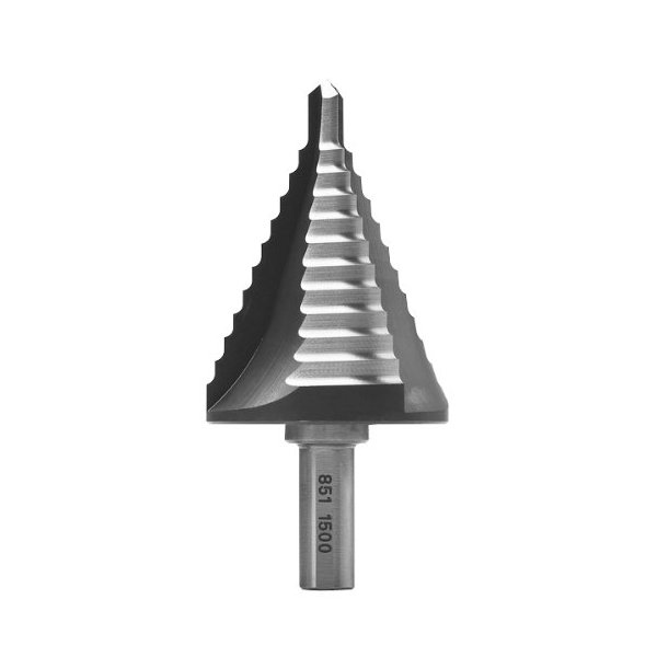 MAGBIT 851.1500 MAG851 1/4-Inch to 1-1/2-Inch Max Diameter High Speed Step Drill Bit, 11 Steps
