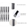 HEALLILY 10Pcs Carbon Lift Teasing Combs Plastic Salon Teasing Back Combs Black Hair Pick Comb Anti Static Portable Comb for Women Most Hair Types 1
