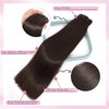 Clip In Hair Extensions Real Human Hair 8pcs Dark Brown Hair 100% Remy Virgin Human Hair Double Weft Straight Soft Hair Real Hair Extensions Human Hair Dark Brown 10inch
