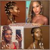 VENOFEN 38PCS Wood Hair Beads for Braids Loc Jewelry Beads for Hair Wooden Beads Dreadlock Accessories Multi Shape Loc Beads Hair Decoration for Women and Men, Style-3
