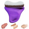 BEAUTYFACTOR Self Tanner Brush - Kabuki Brush Body Leg Makeup Brush for Self Tanner,Sunscreen - Self Tanning Mitt Bronzer Brush for Face Body Self Tan- (Purple)