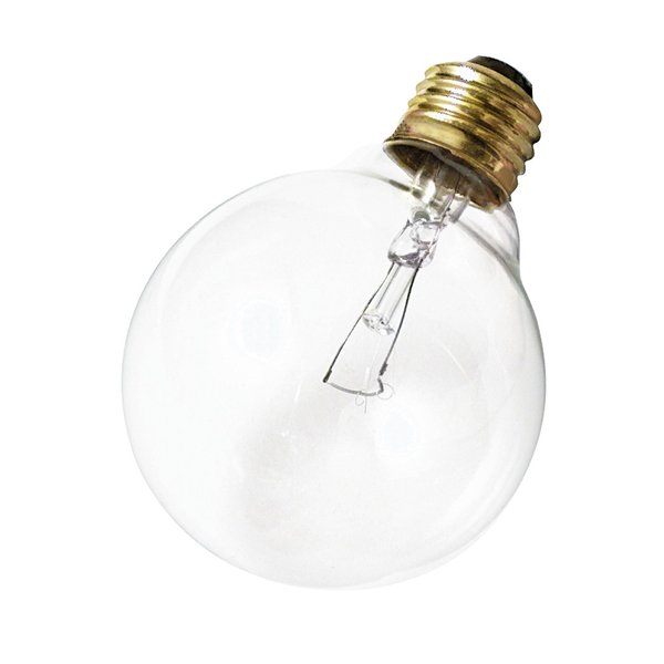 Satco S3651 120V Medium Base 25-Watt G30 Light Bulb, Clear
