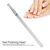 Nail Drill Bits, 50pcs Spherical Cuticle Clean Nail Bit Set Dead Skin Removal Nail File Bits Grinding Head Accessory for Acrylic Gel Nails Cuticle Manicure Pedicure Nail Salon Supply(2.3mm)