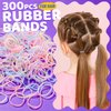 YGDZ Baby Hair Ties, Elastic Hair Ties for Toddler, 300PCS Rubber Bands for Hair, 150PCS Small Hair Ties, 100PCS Kids Hair Bands for Thin Hair, 20PCS Baby Hair Bow, Hair Accessories for Girls, Baby