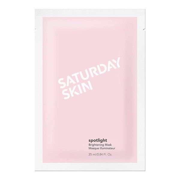Saturday Skin Spotlight Brightening Mask, Pore Purifying and Hydrating Face Mask Skin Care, Refines Skin Tone & Texture Hypoallergenic, Cruelty Free(25ml/0.84 Fl Oz)