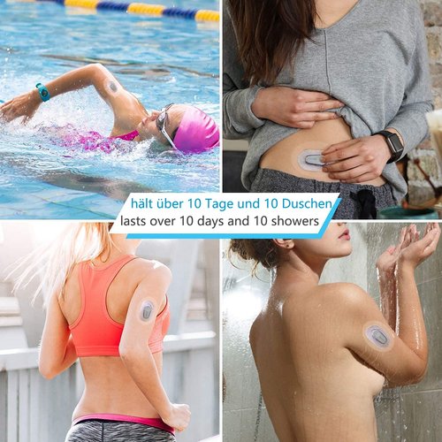 Dexcom G6 Adhesive Patches - 40 Pack Waterproof & Transparent Overpatch CGM Stickers for G6 10-14 Days Long Stay Fixation Monitor Protection, Easy to Use Pre-Cut Adhesive Tape