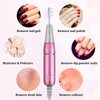 Rechargeable 30000 RPM Nail Drill, Portable Electric Nail Drill Professional Efile Nail Drill Kit for Acrylic, for Salon Use or Home DIY with 6 Pcs Nail Drill Bits (Pink)