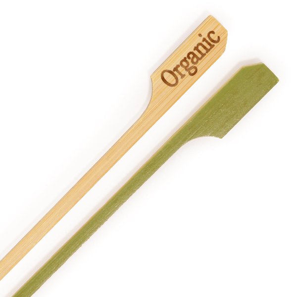 BambooMN 3.5" Organic Food Marking Bamboo Paddle Skewers Picks Sticks for Catered Events, Holiday's, Restaurants or Buffets Party Supplies, 300 Pieces