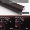 BSZHTECH Leather Repair Tape, Self-Adhesive Leather Repair Patch for Couch Furniture Sofas Car Seats, Advanced PU Vinyl Leather Repair Kit (Dark Brown, 3.9X79 inch)