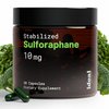 10mg Pure Stabilized Sulforaphane Supplement from Broccoli Sprout Extract - Cellular Detox, Liver & Brain Health Support - Nrf2 Activator - Non-GMO & Glyphosate-Free - 30 Vegan Capsules