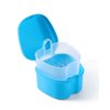 JMU Denture Bath Case, Denture Cup for Soaking Dentures with Strainer Basket Tray for Dentures, Mouth Guard Storage Case