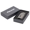 Xikar ELX Double Jet Flame Lighter with 9mm Cigar Punch, Ergonomic Design, G2 Gunmetal