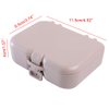 Orthdent Denture Box Case Bath Container and Brush with Mirror False Teeth Storage Box for Travel Daily Denture Care