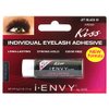 KISS iENVY Individual Cluster Semi-Permanent Lash Glue, Strong Hold & Long-Lasting Waterproof, Easy to Use, Latex Free, Perfect for Sensitive Eyes (Jet Black) (3 Pack)