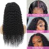 Adronitie 13x6 Deep Wave Lace Front Wigs Human Hair HD Lace Front Wigs for Black Women Curly Glueless Wig Human Hair Wigs Pre Plucked with Baby Hair Natural Hairline 150% Density 24Inch