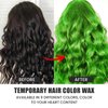 BrimFulite Green Hair Wax, Instantly Coloring Hair Paint Wax, Non-Greasy, Washable, Strong Holding, 7.05 Ounce, for All Day, for Halloween Parties Cosplay Masquerade