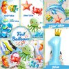 Under the Sea 1st Birthday Party Decorations, Oneder the Sea 1st Birthday Decorations Boy, Ocean Theme First Birthday Decorations, Backdrop Ocean Animal Balloons Garland Cake Topeer