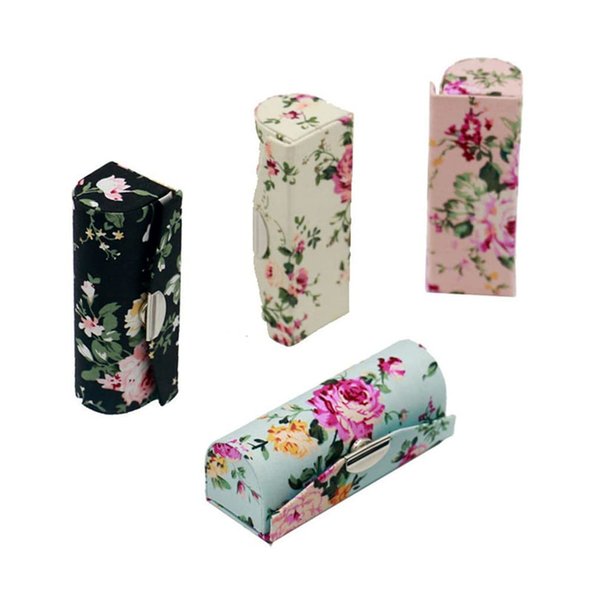 RURAUOGR 4 Pcs Lipstick Case with Mirror for Purse Travel Lipstick Organizer