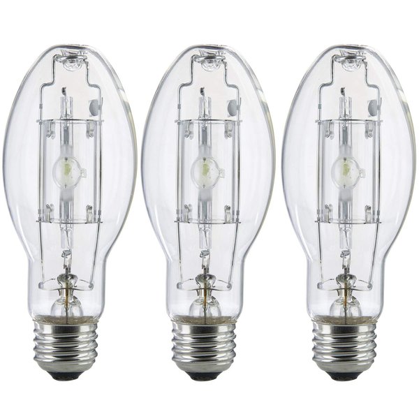 Bluex Bulbs 3 Pack MP100/U/MED 100 Watt Metal Halide ED17 Bulb, Medium Base, Clear Metal Halide Bulb 100W