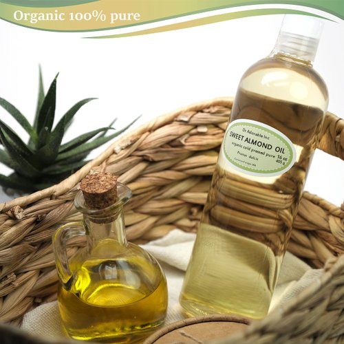 Dr Adorable - 48 oz - Sweet Almond Oil - 100% Pure Natural Organic Cold Pressed 48 oz (3 of 16 oz)