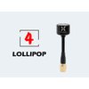 Foxeer 2pcs FPV Antenna Lollipop 5.8G 2.6dBi Super Mini RHCP Antenna SMA Male for RC Drone FPV Quadcopeter Multicopter TX/RX (Black)