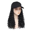 Goddess Box Braids Braiding Hair Baseball Cap Hat Wig Bohemian Curly Ends Box Braids Hat with Braided Hair Extensions for Black White Women Synthetic Braids Hat Wig with Hair Attached (16inch, 1B)