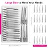 30 Pack Metal Hair Clips, 3.54 Inch Metal Duckbill Hair Clips No Crease Hair Clips for Women Hair Styling