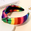PHALIN Rainbow Headband for Women LGBTQ Heart Flag Pride Headbands Rainbow Stripe Wide Top Knot Headband Pride Rainbow Hair Accessories Pride Month Party Favors Gifts