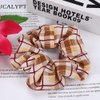 Scrunchies for Hair Plaid Elastic Hair Ties Ponytail Holder Hair Bands for Women Accessories Bandana Scrunchies